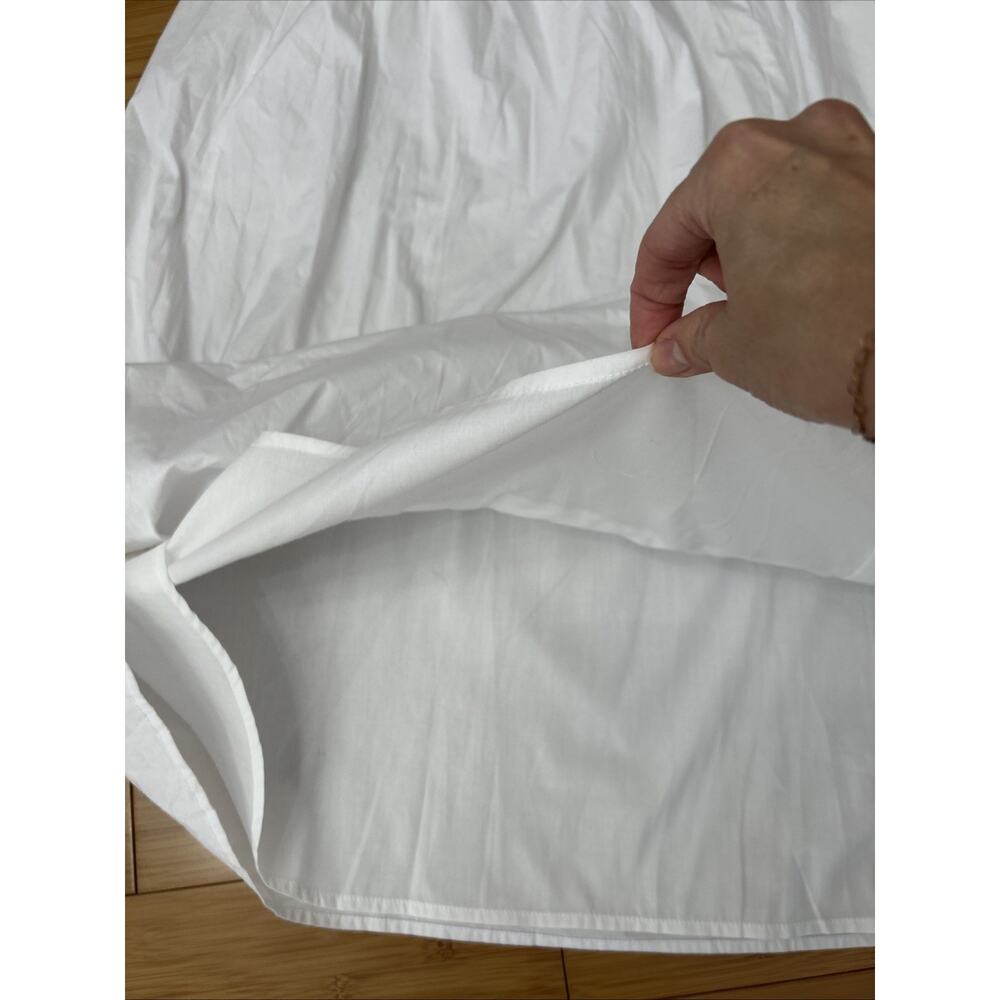 NWT Commense White 100% Cotton Lined Midi Dress Summer Fairy Vacation Sz XL - Picture 5 of 6